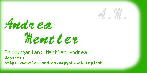 andrea mentler business card